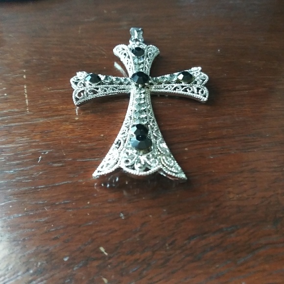 Vintage cross filigree Style pendant - Picture 6 of 8